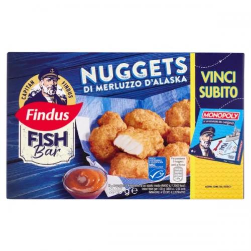 Capitan Findus Fish Bar Nuggets di Merluzzo D'Alaska 245 g